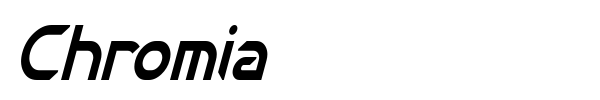 Chromia font preview
